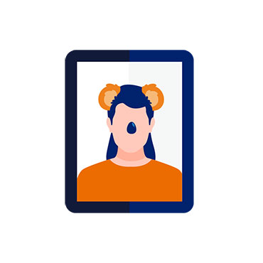 顔認識ARは顔のパーツを認識することでバーチャル仮装やバーチャル試着が可能
